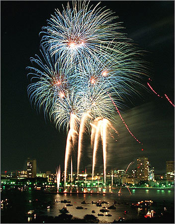 1997 fireworks on the charles