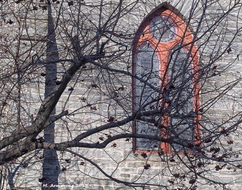 stone church window