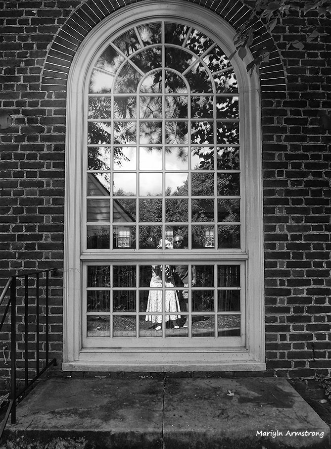 Reflections as a portrait in Williamsburg, Virginia
