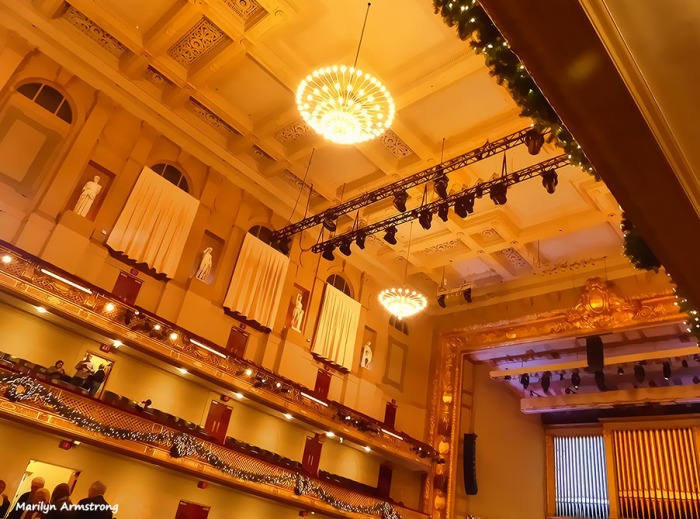 Symphony Hall near Christmas