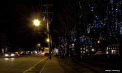 Uxbridge, winter, night