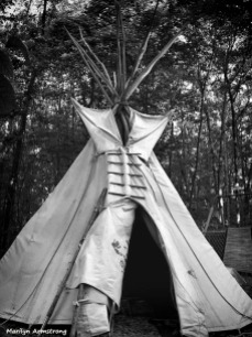Teepee open from outside