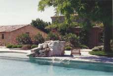 Pool and house at Jas des Eydins, 1996
