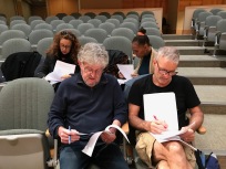 Actors checking scripts