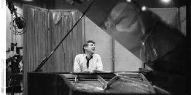 Bernstein at the piano