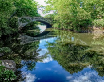 Reflections from the bridge in summer - Photo: Garry Armstrong