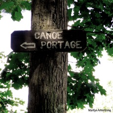 Photo: Garry Armstrong - New portage sign for the river
