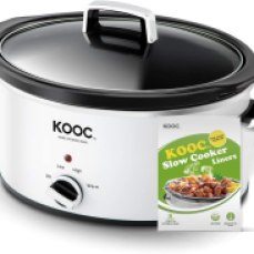 Kooc slow cooker and cooking bags